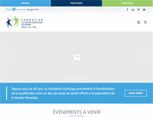 Tablet Screenshot of fondationchg.org